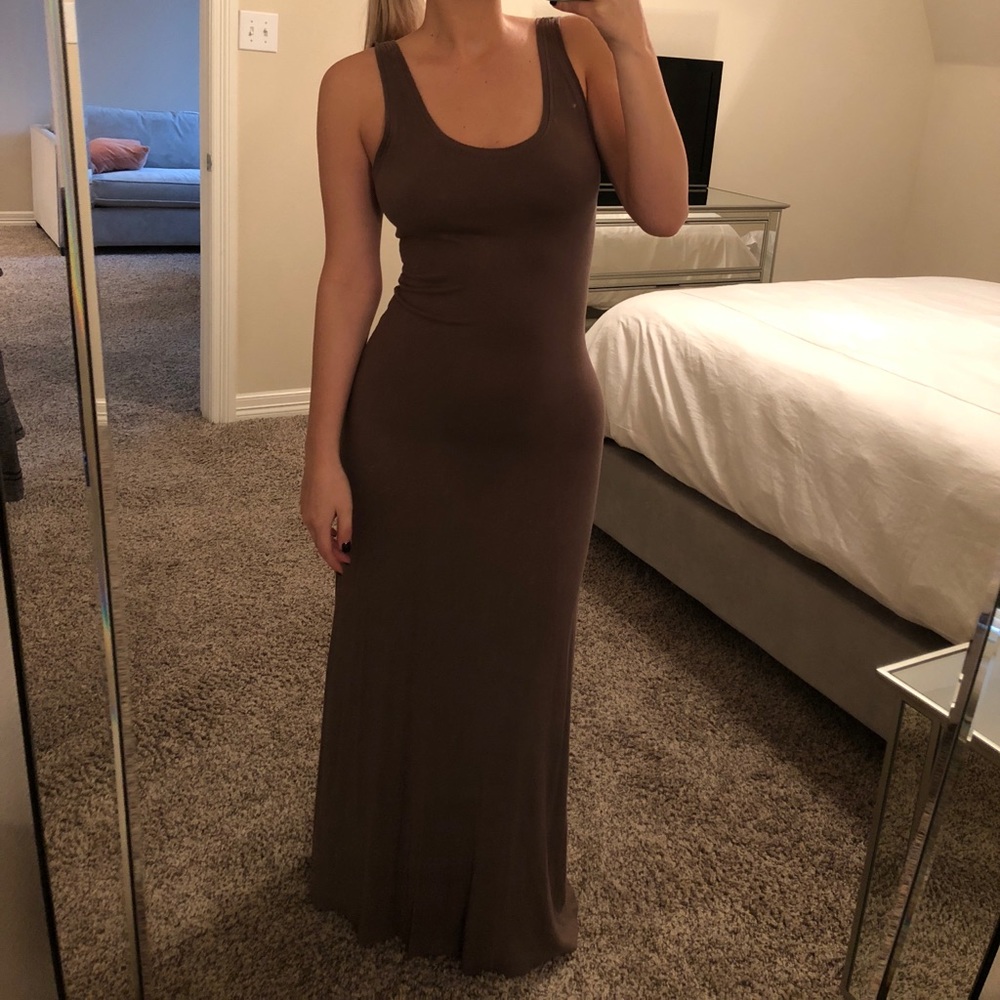 Brown maxi dress